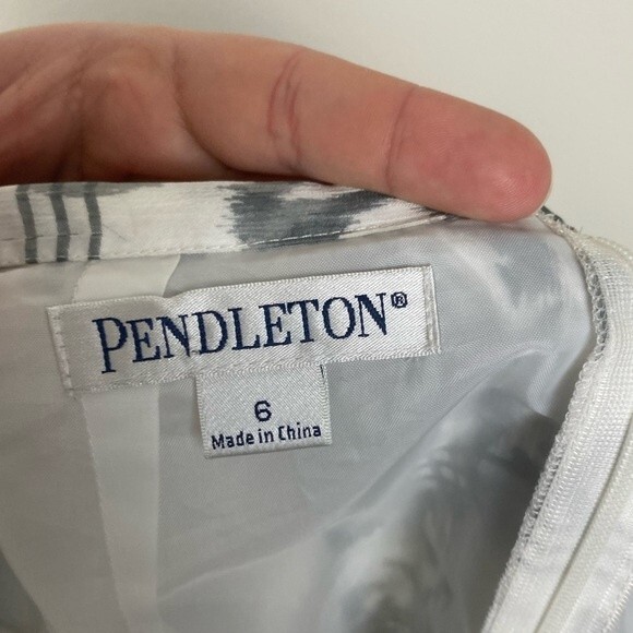Pendleton London Calling Chiffon Pleated Skirt Size Women’s 6 - Picture 3 of 6